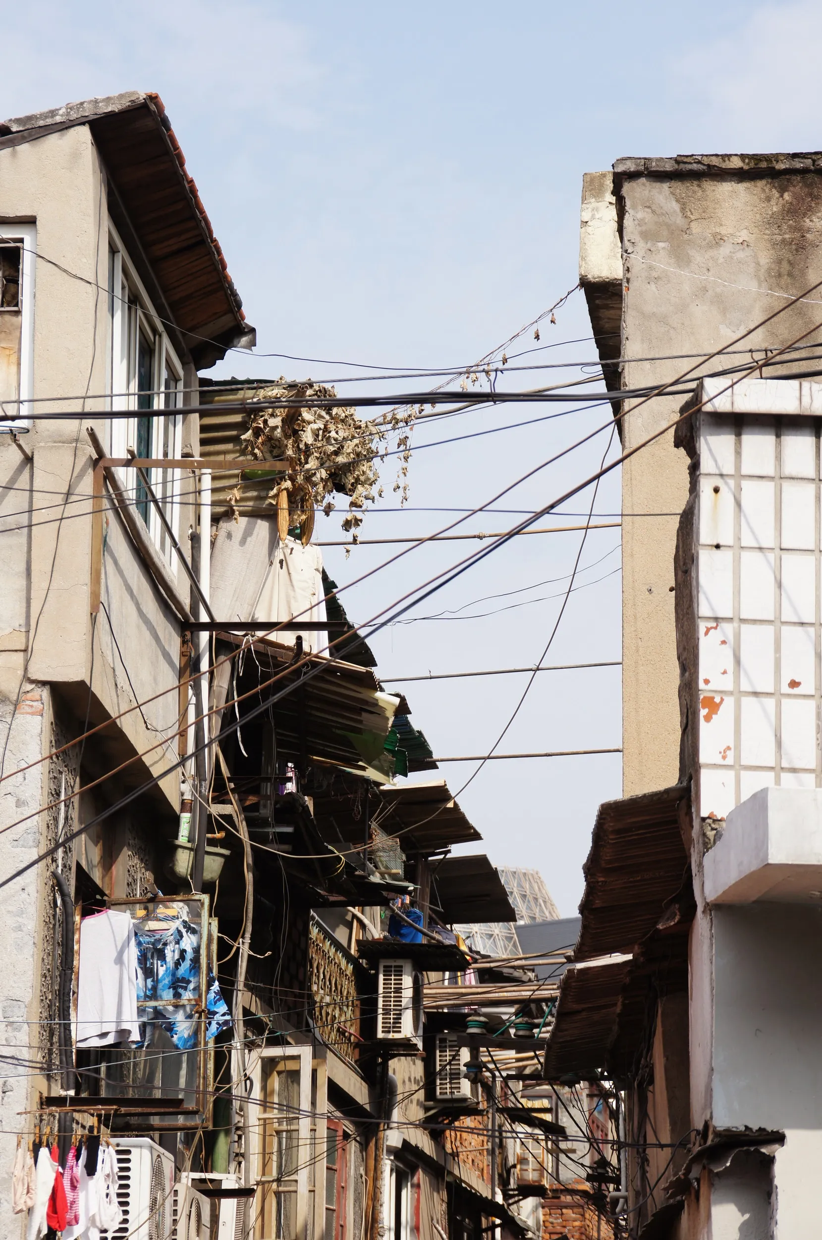 国慶路と弄堂の風景