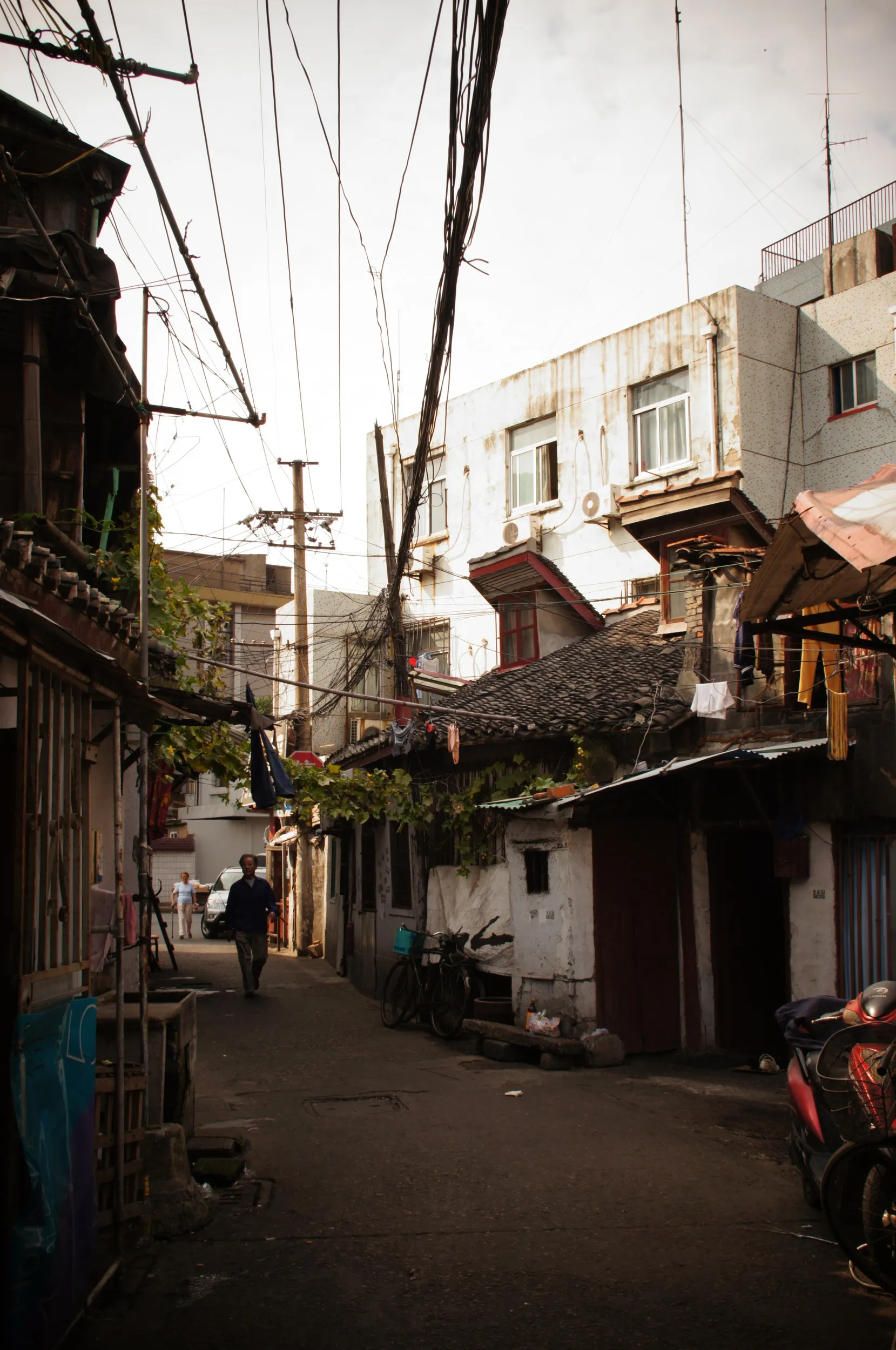 国慶路付近の弄堂の風景