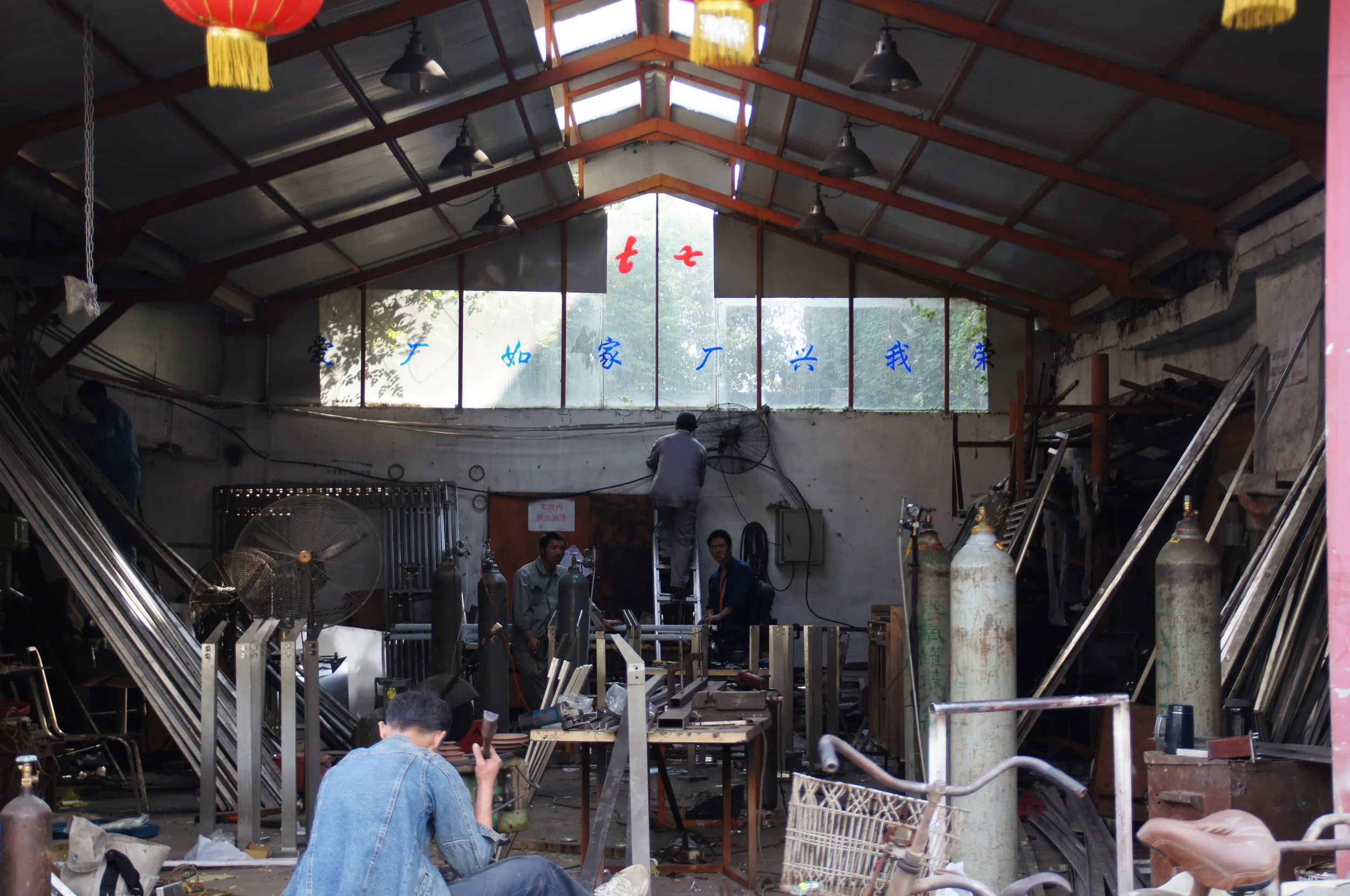 南蘇州路付近にある町工場