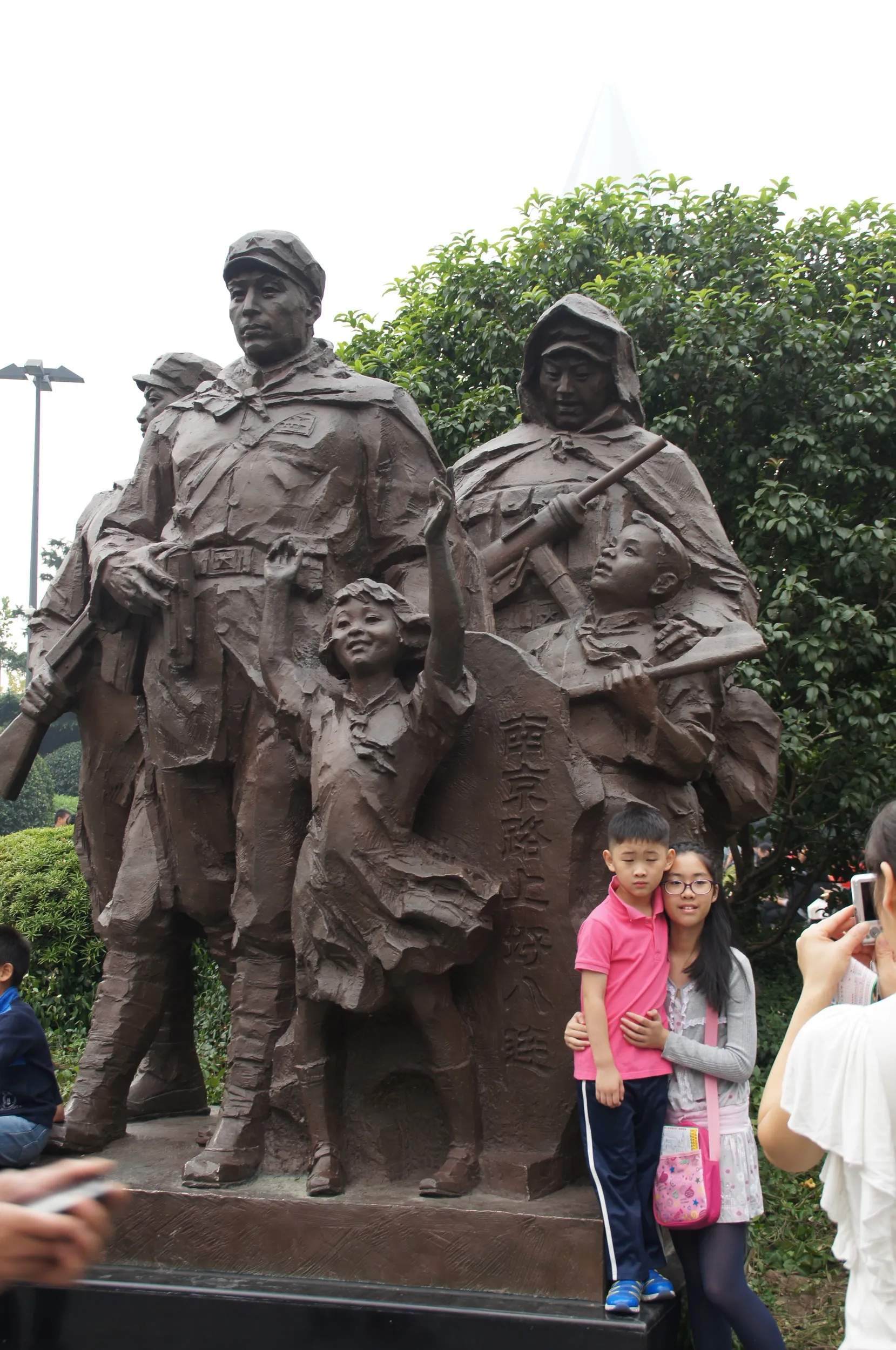 南京歩行街付近の銅像