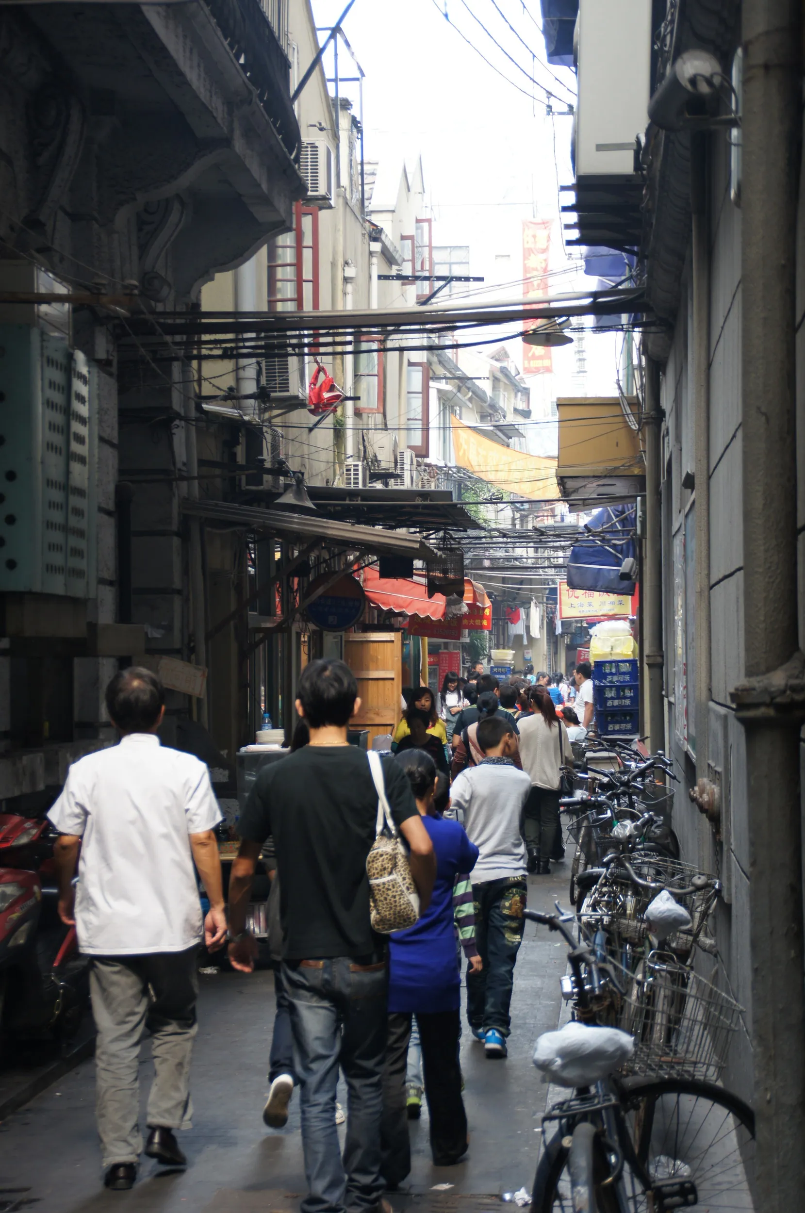 南京歩行街路地裏の風景