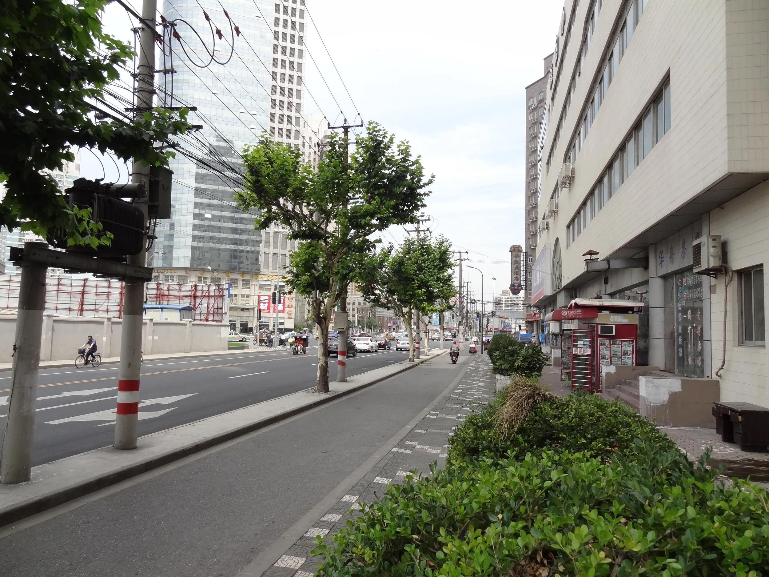 上海駅北口近辺の風景