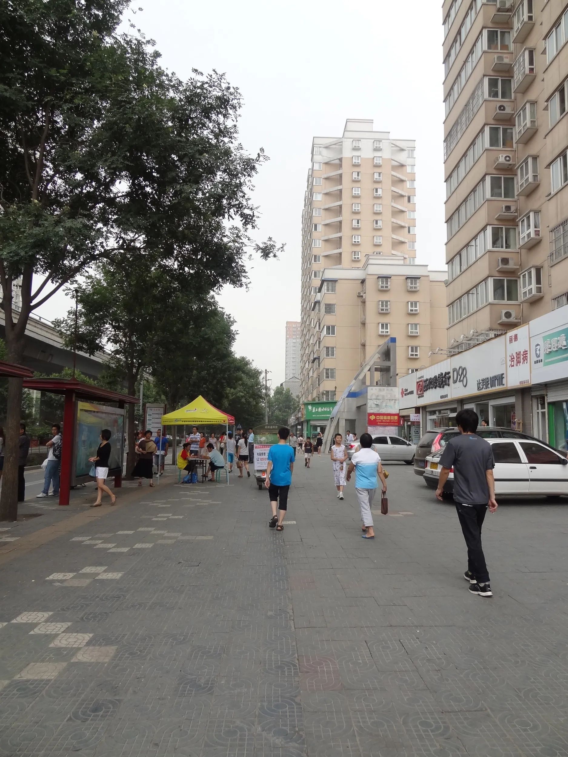 金花北路の胡家庙バス停