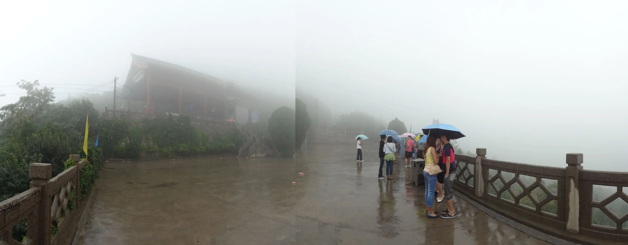 驪山の展望台 パノラマ撮影