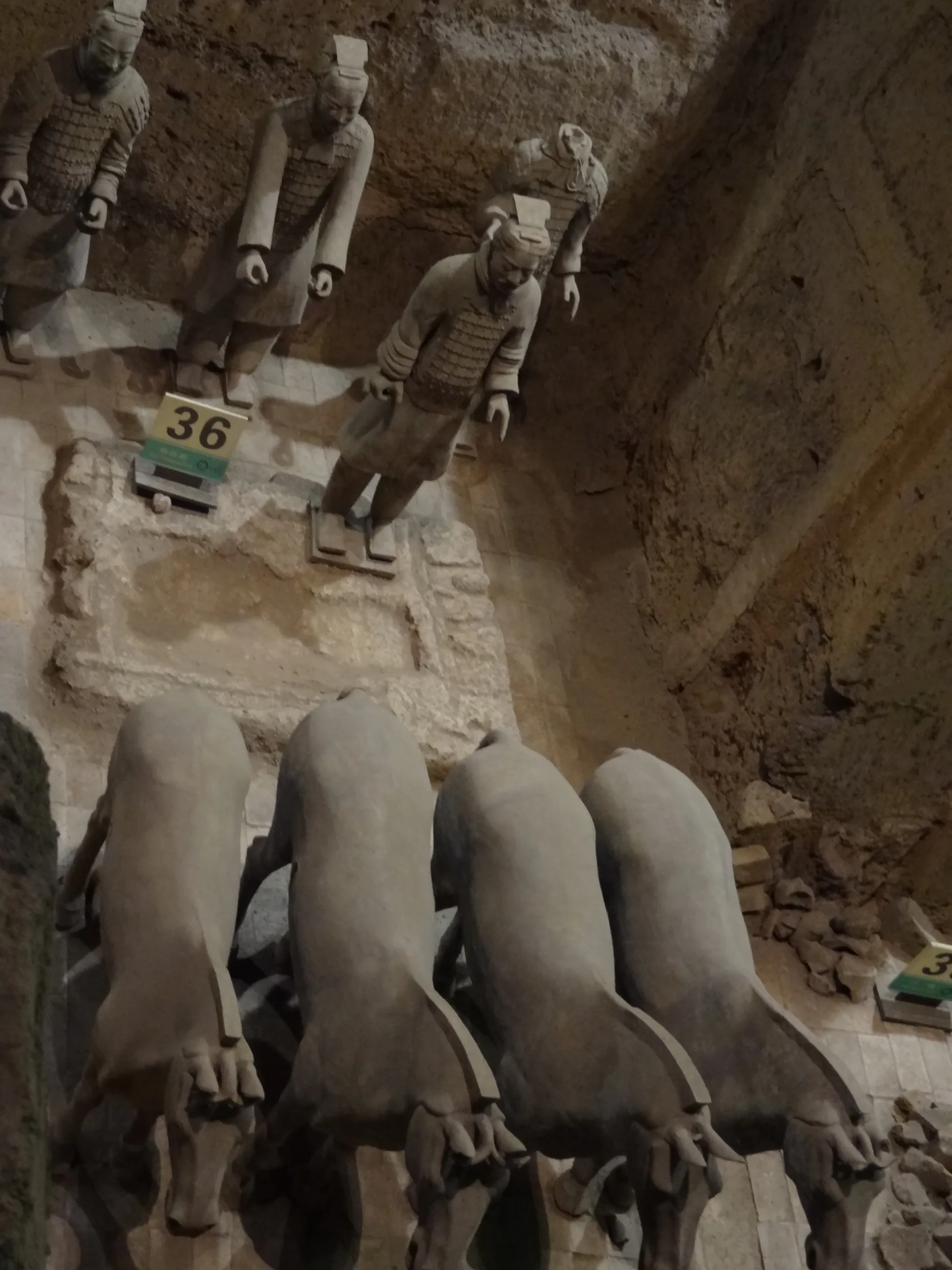 損傷が少ない兵馬俑