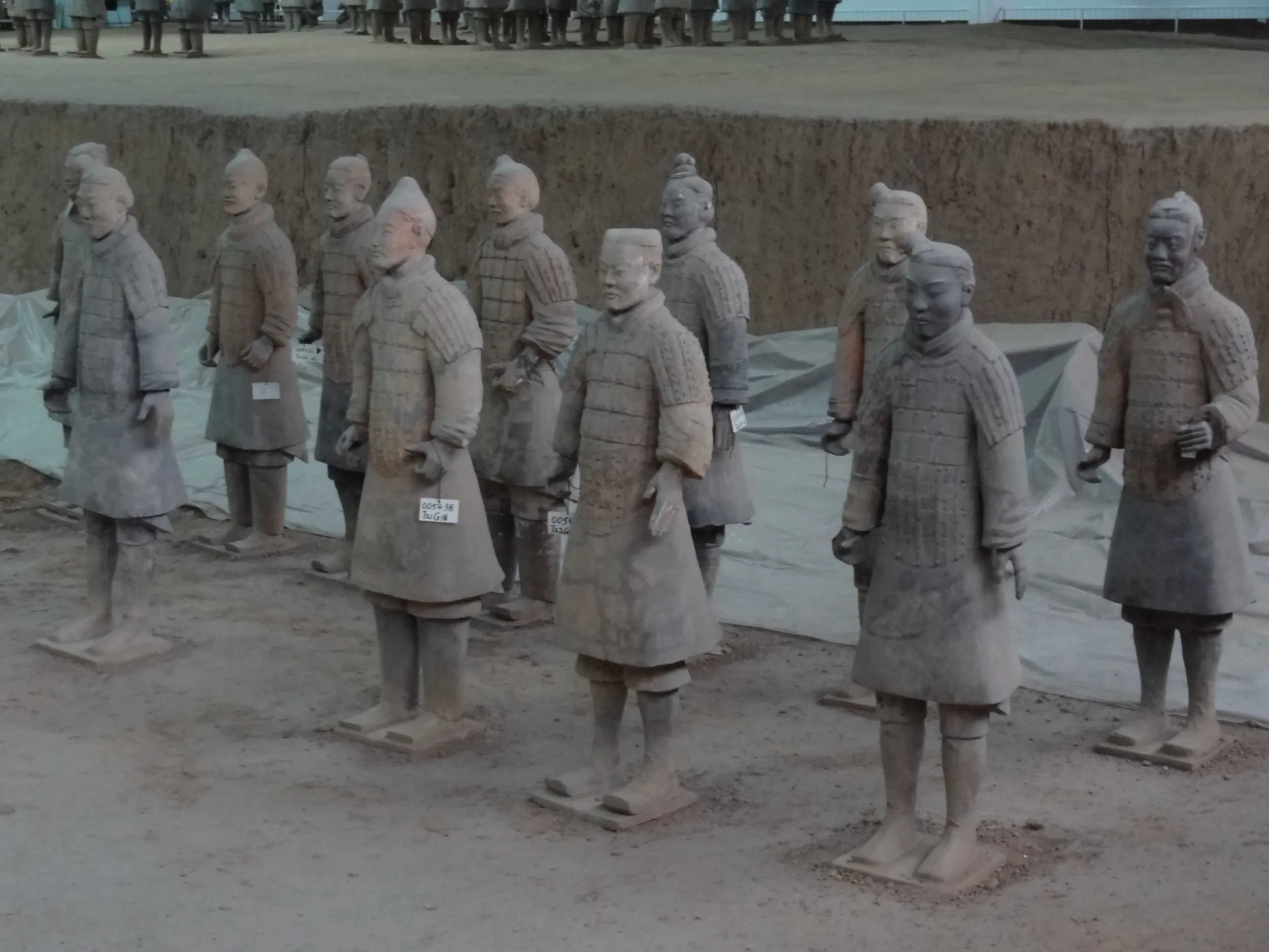 感動的な兵馬俑の風景