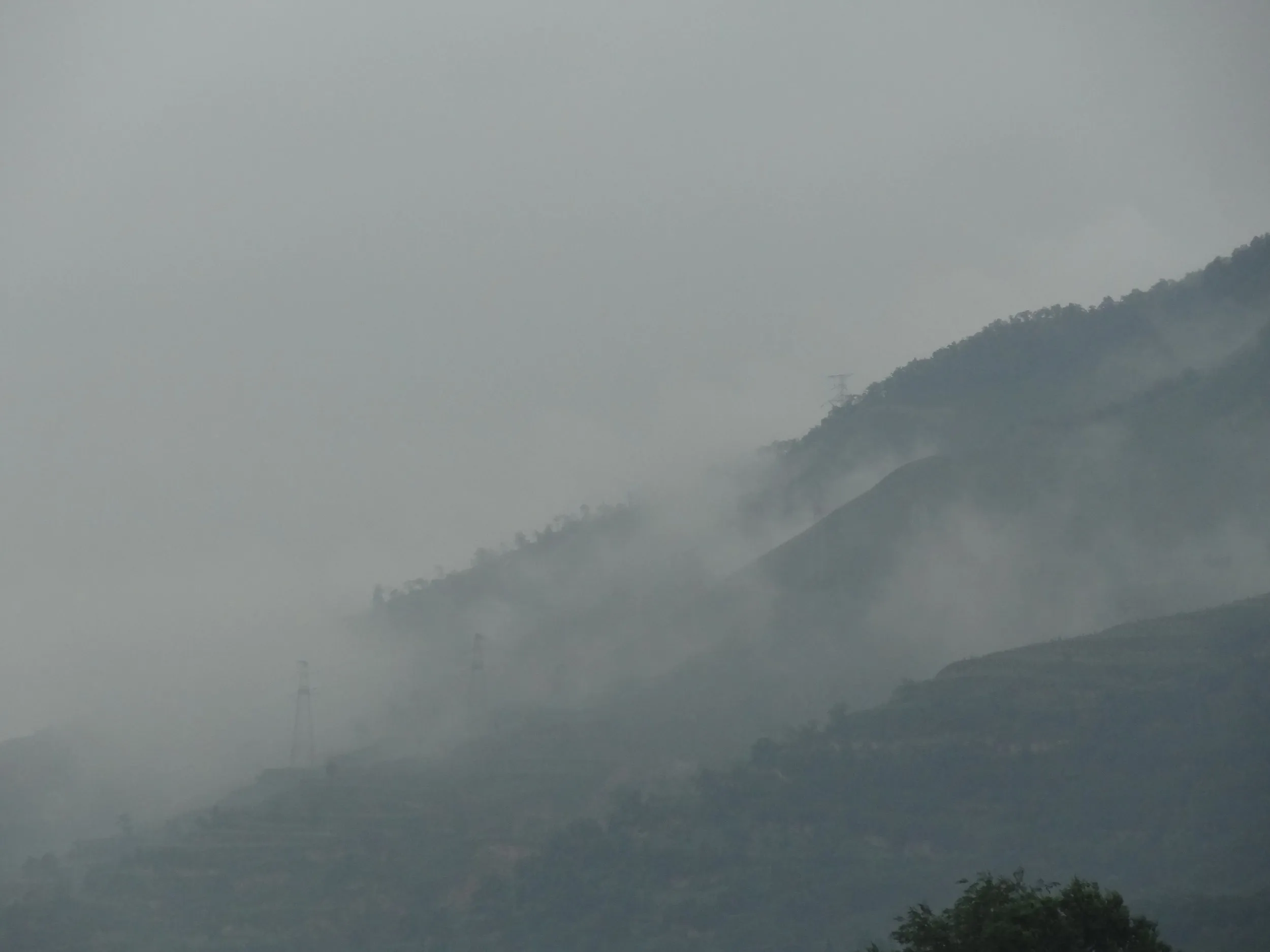 秦始皇帝陵付近の風景ジオラマ