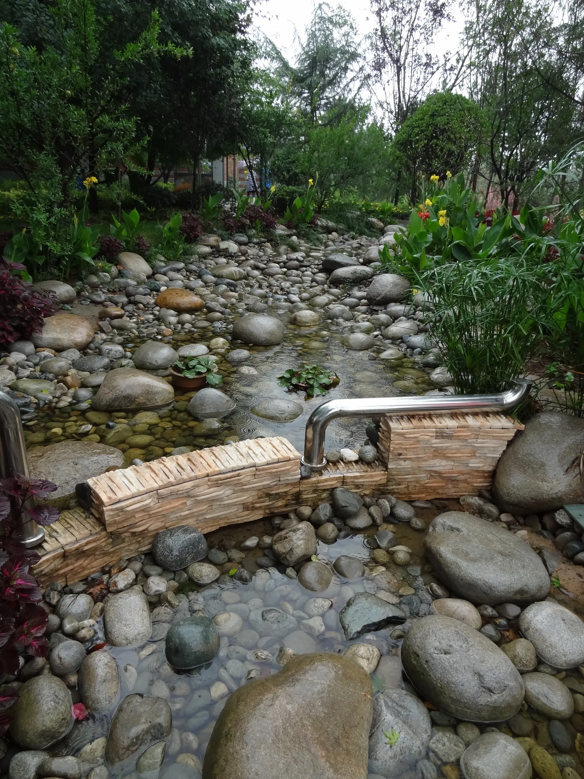 水のながれる庭園ブース