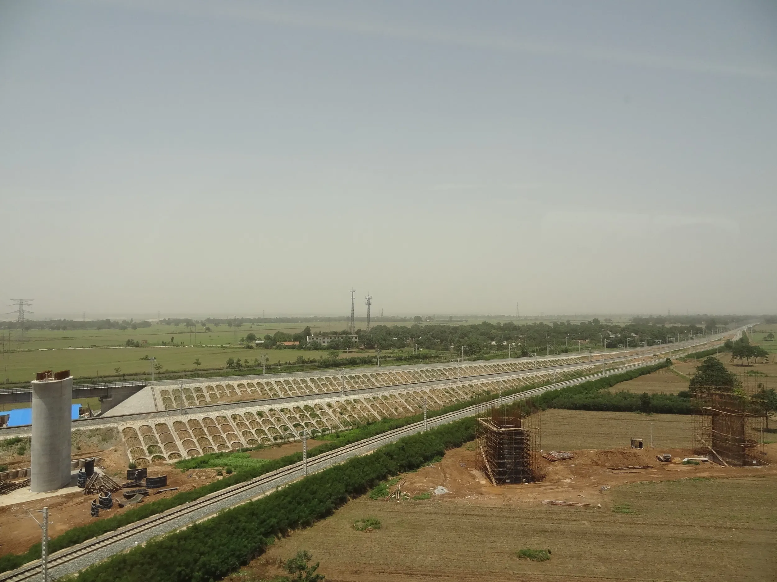 車窓から撮影した風景