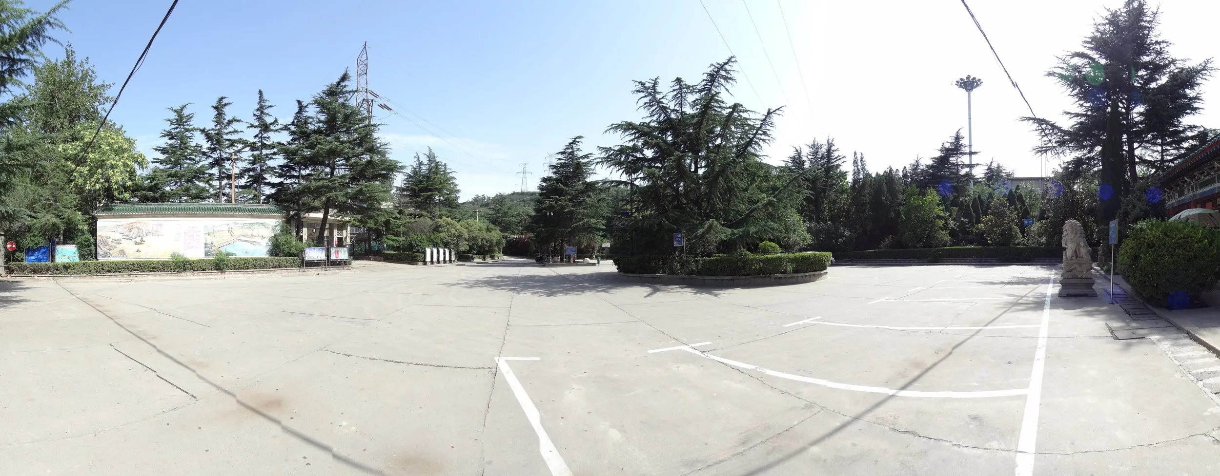 三門峡ダムの入り口付近パノラマ