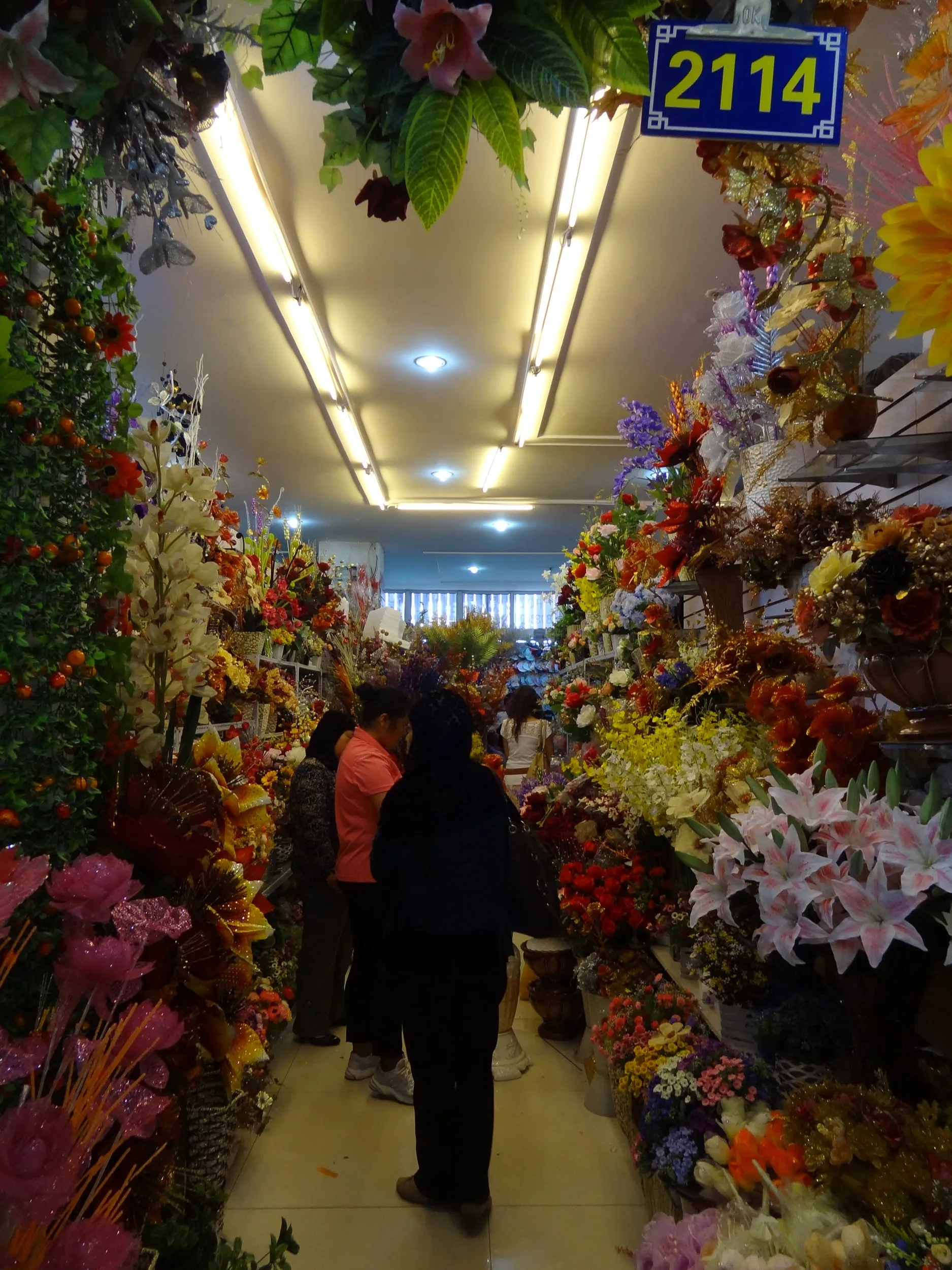 造花を販売しているお店