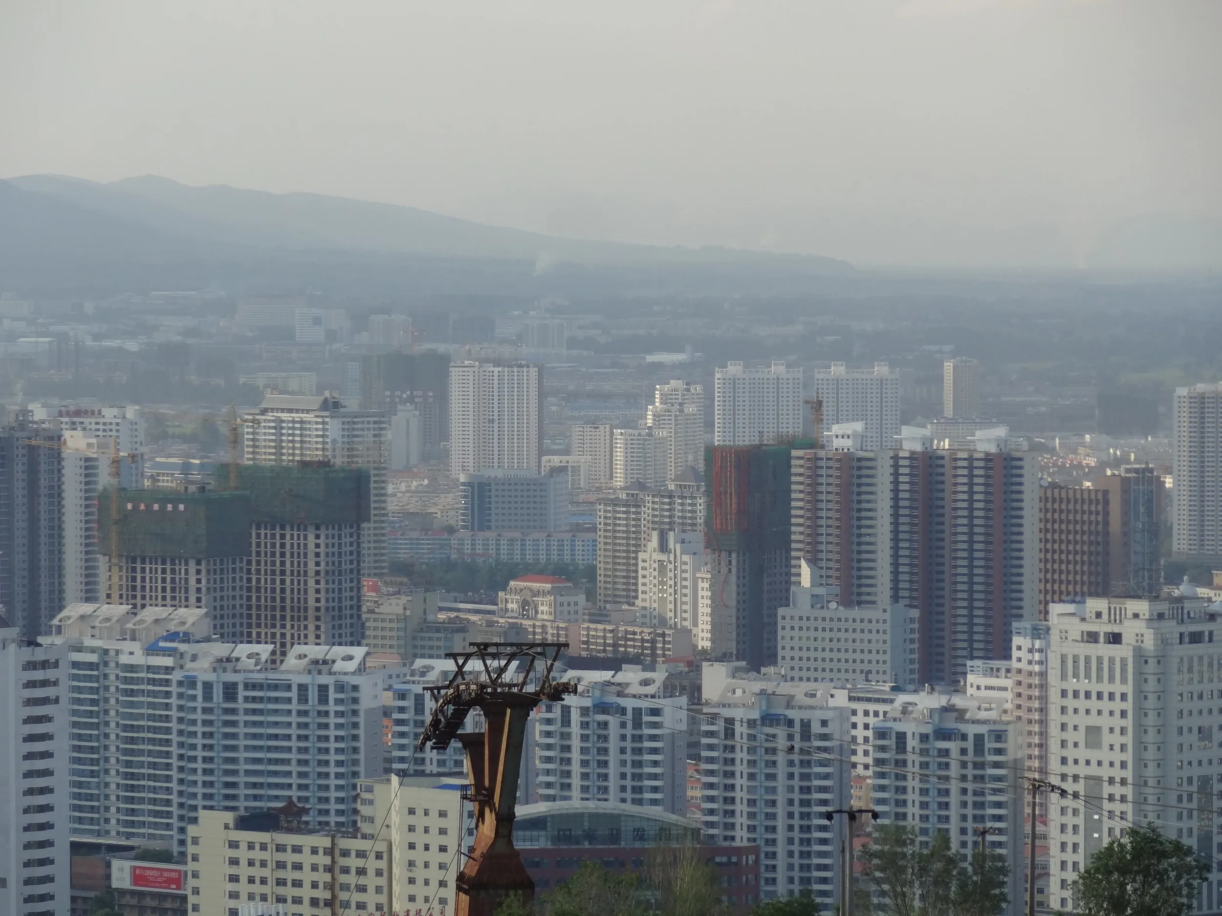 南山公園からの西寧市内