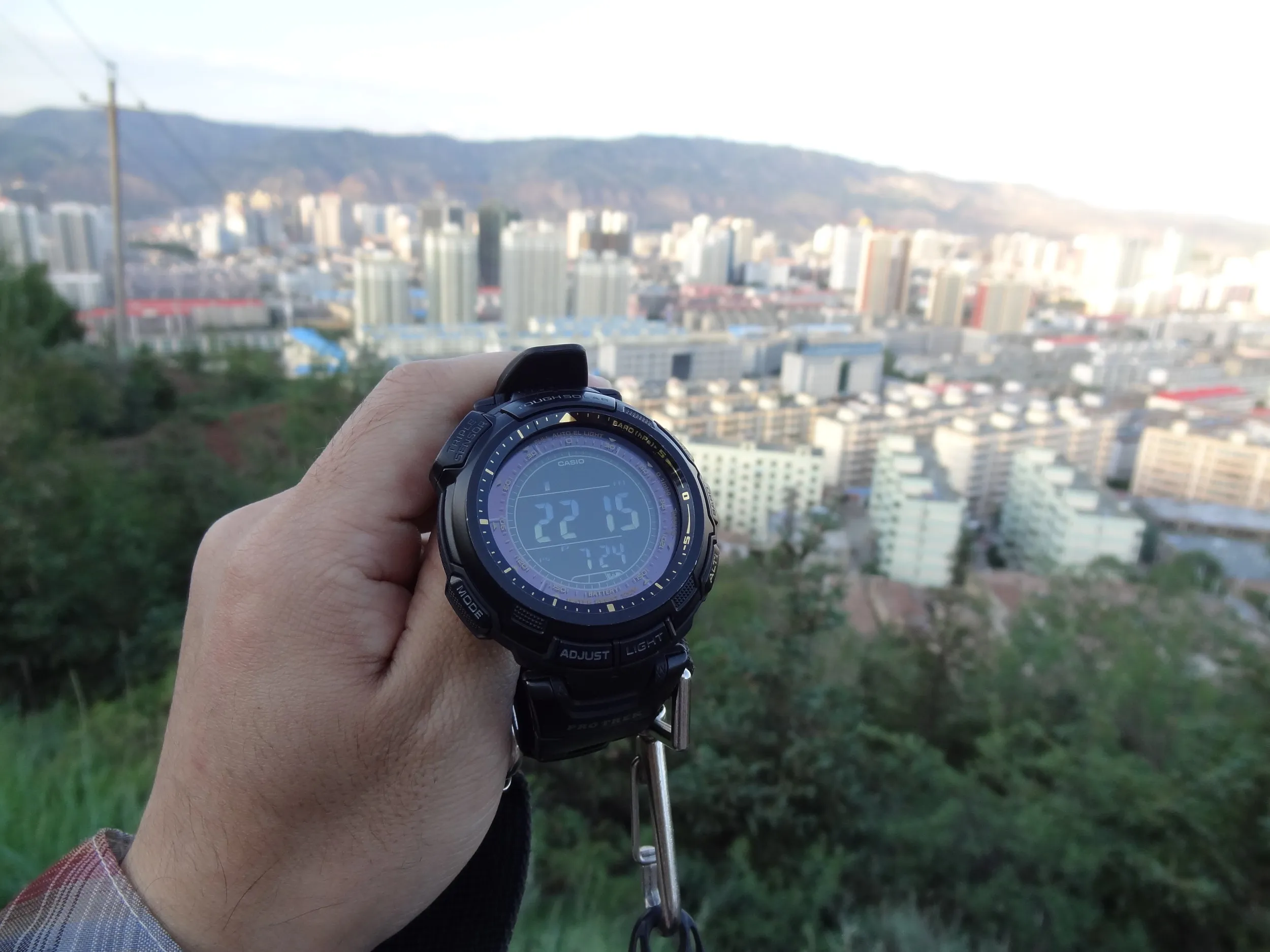 PROTREKで高度を測る