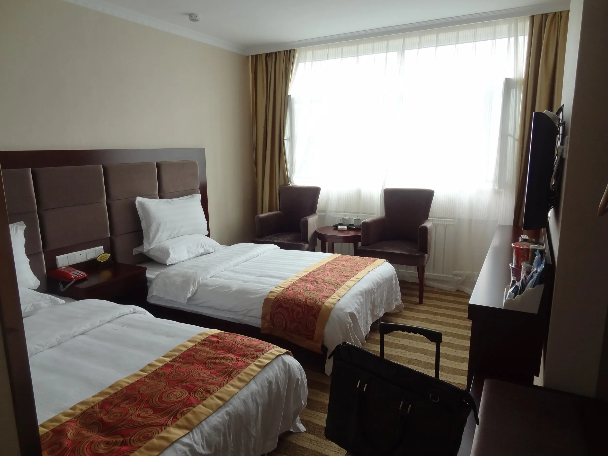 天桥快捷酒店のベッドルーム