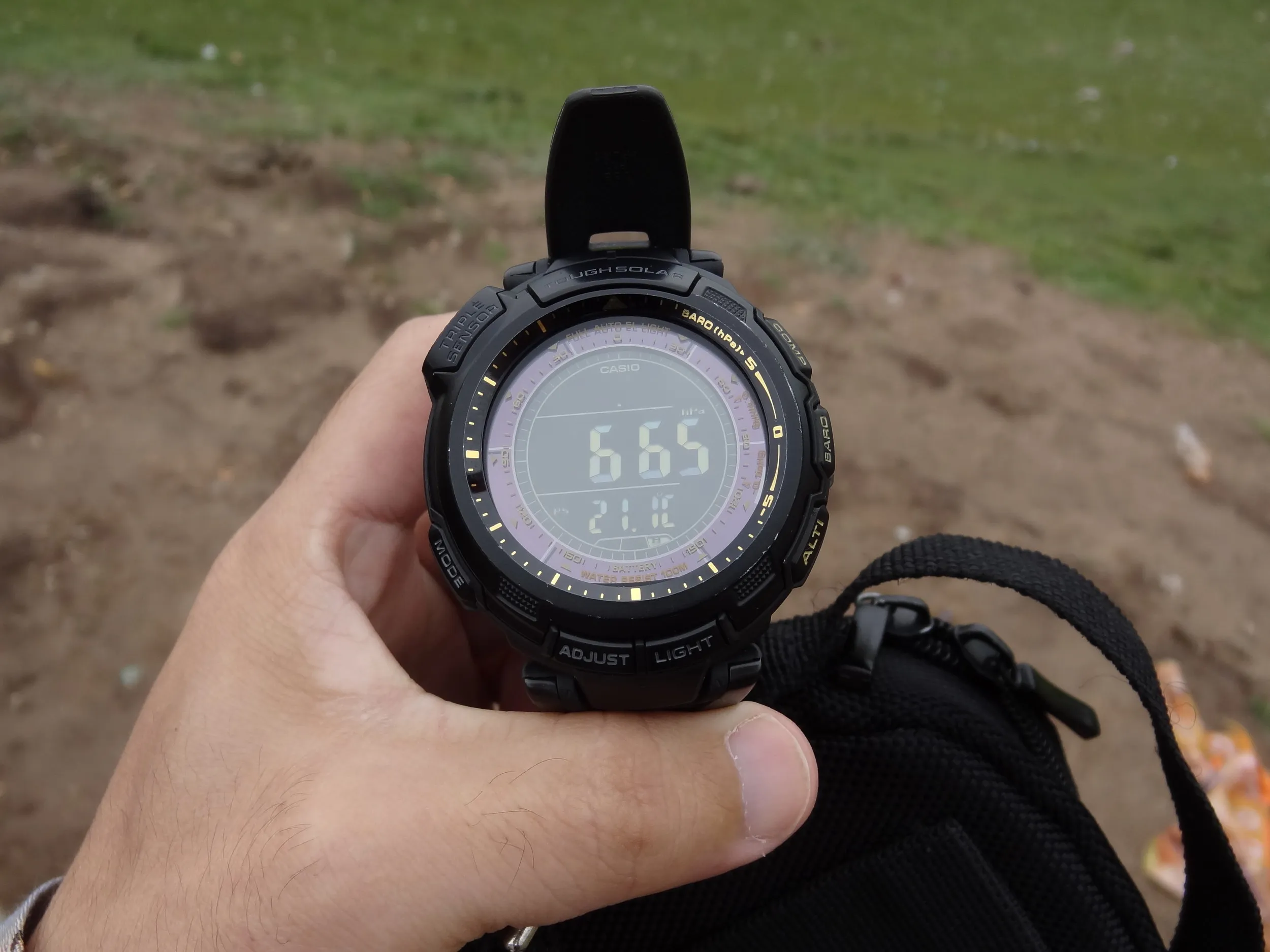 PROTREKで気圧を測る