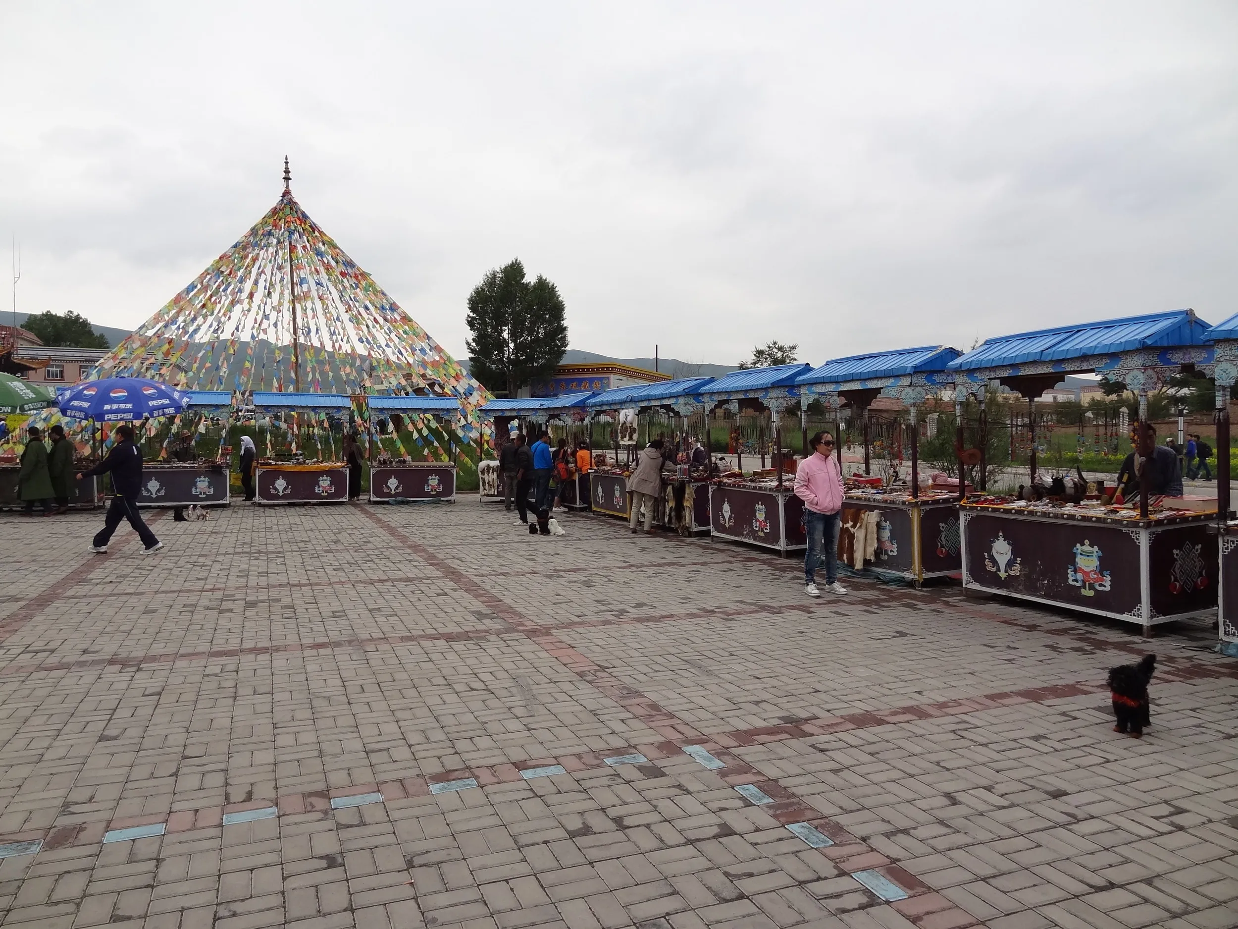 チベット族の露店