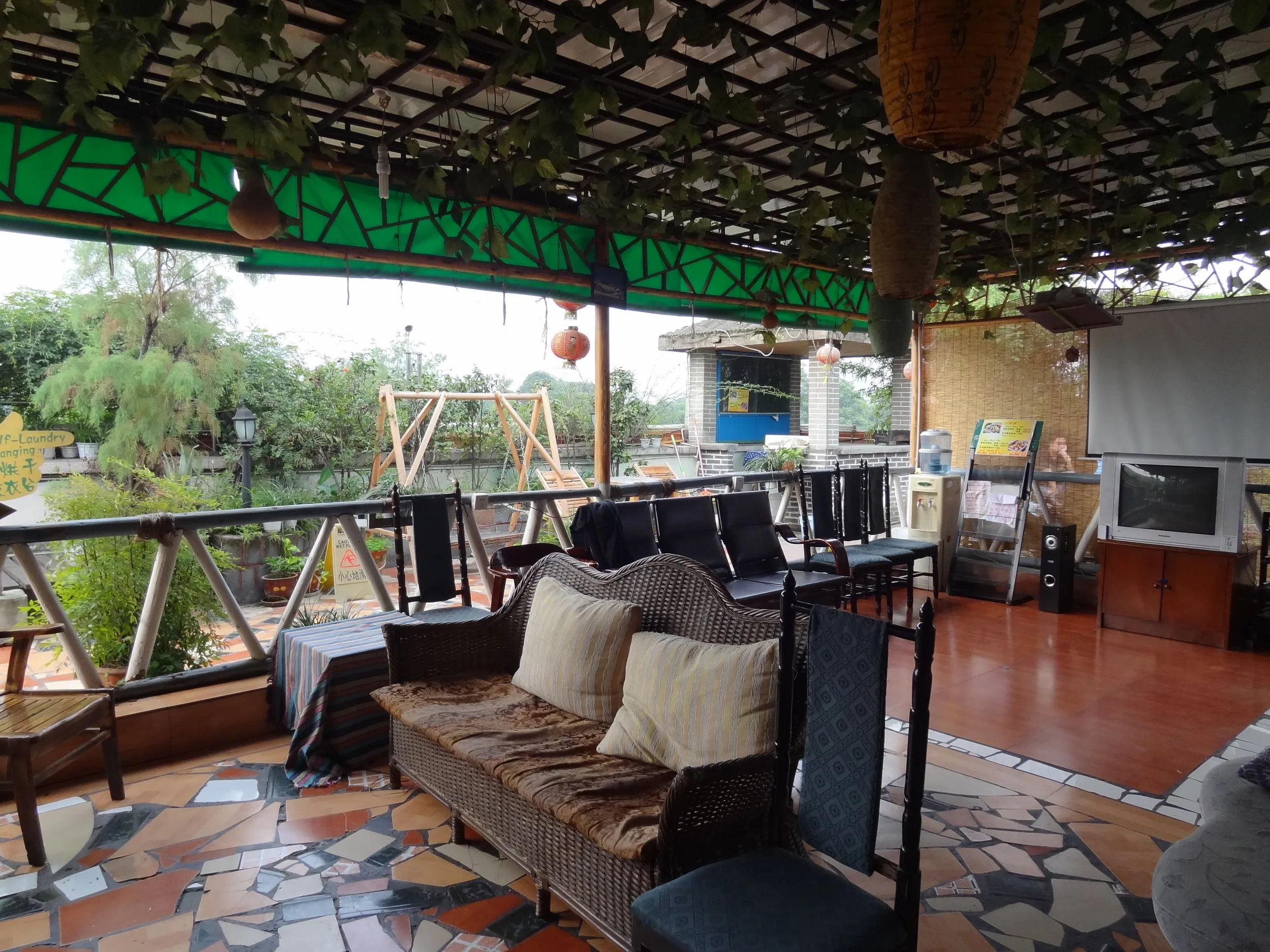 屋上のミーティングルーム