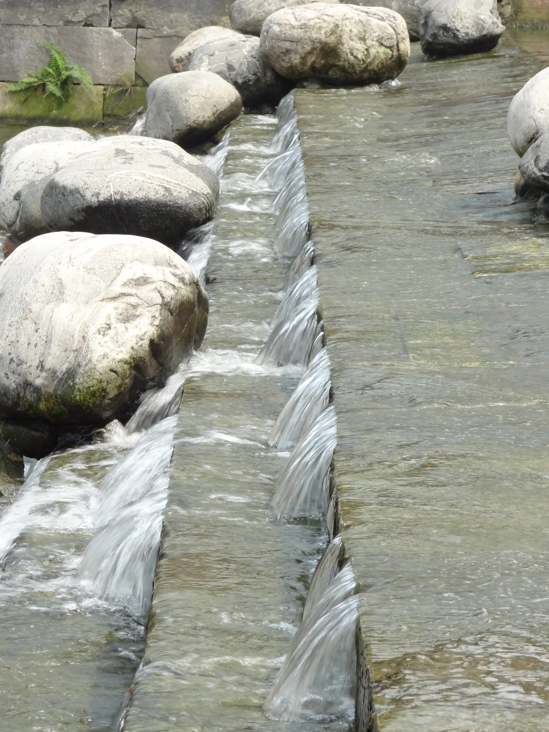 川の流れる様子