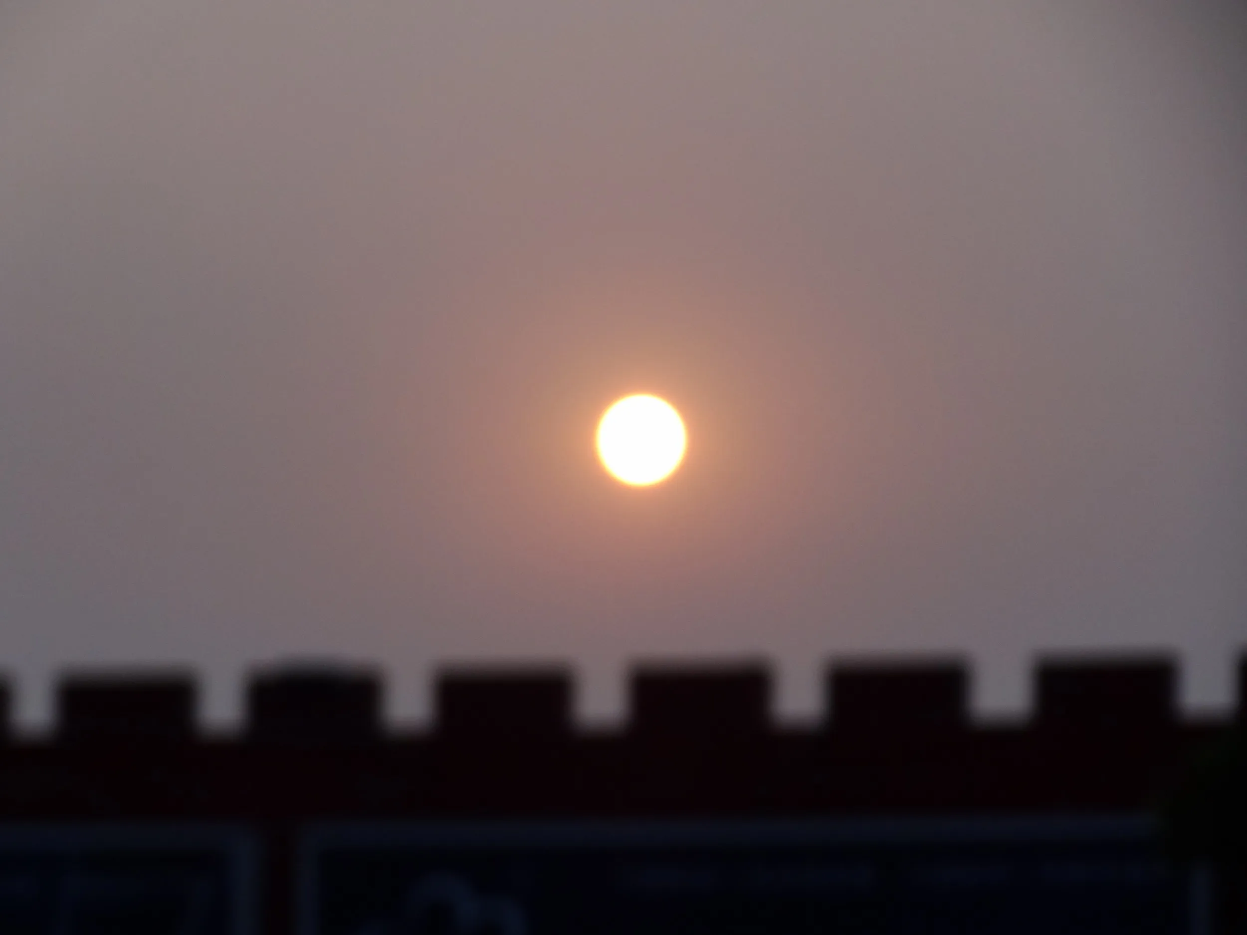 西域ならではの夕日