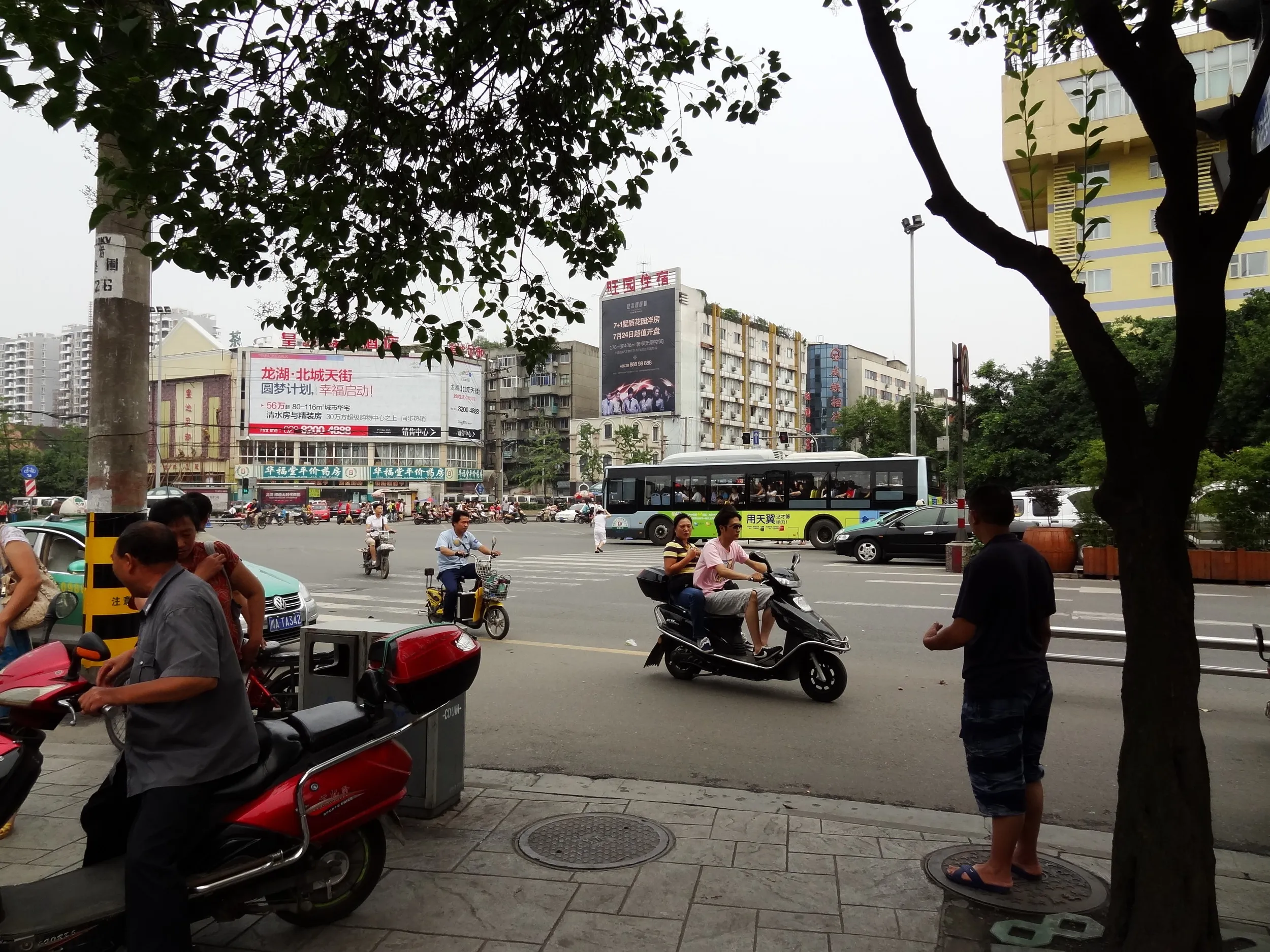 城北客運中心付近の風景