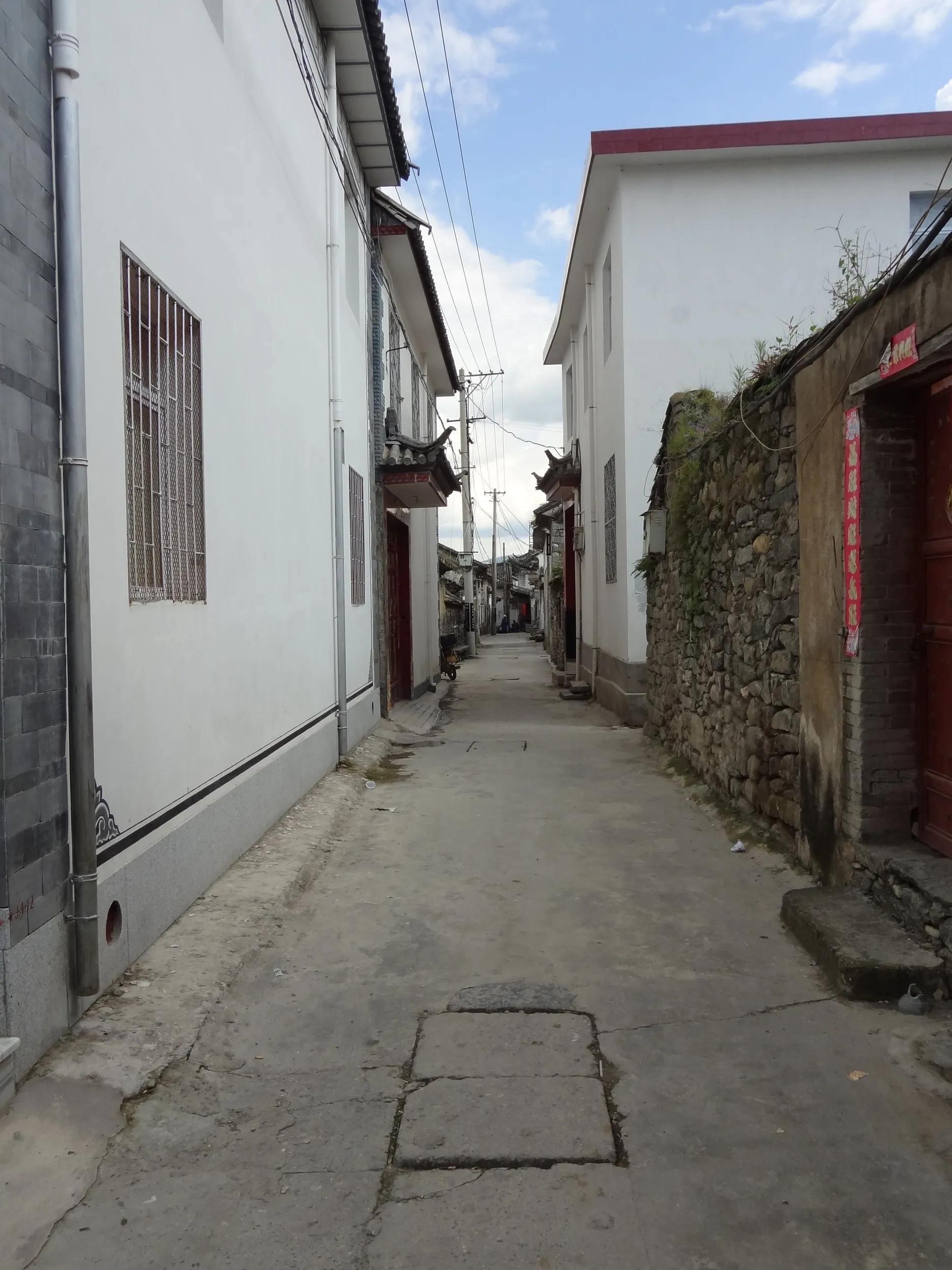 崇聖寺付近の家並み