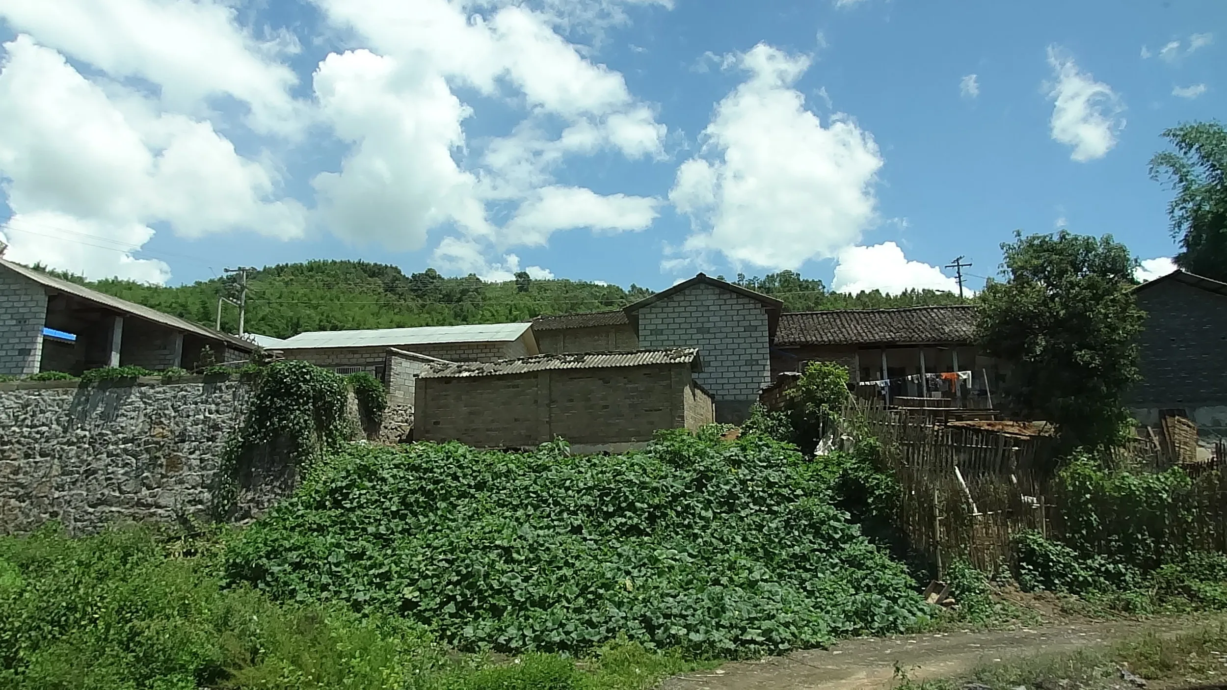 芒市郊外の農家