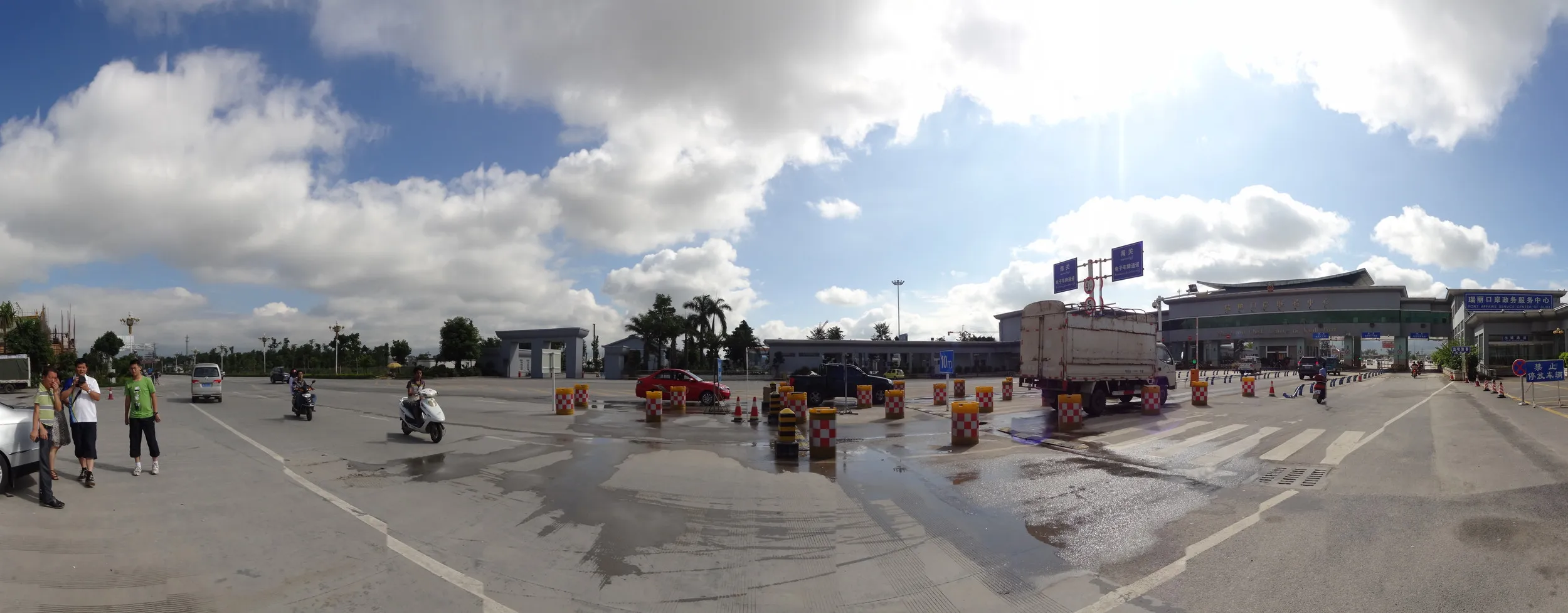 姐告大橋の前 パノラマ撮影