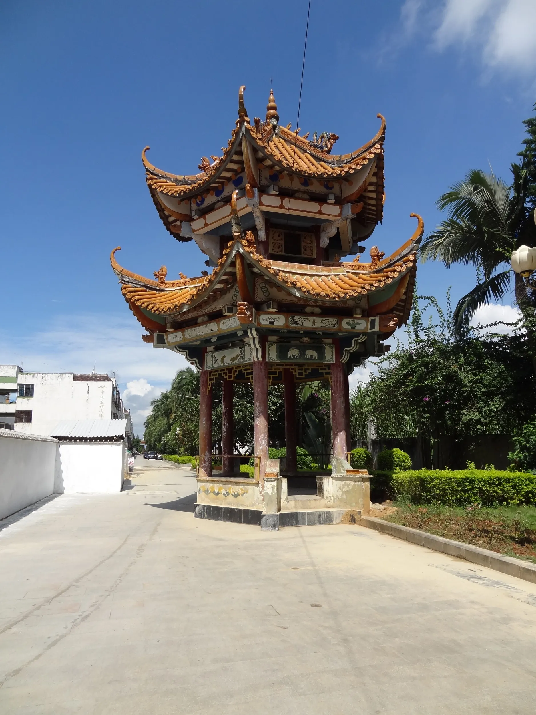 国境付近の休憩所