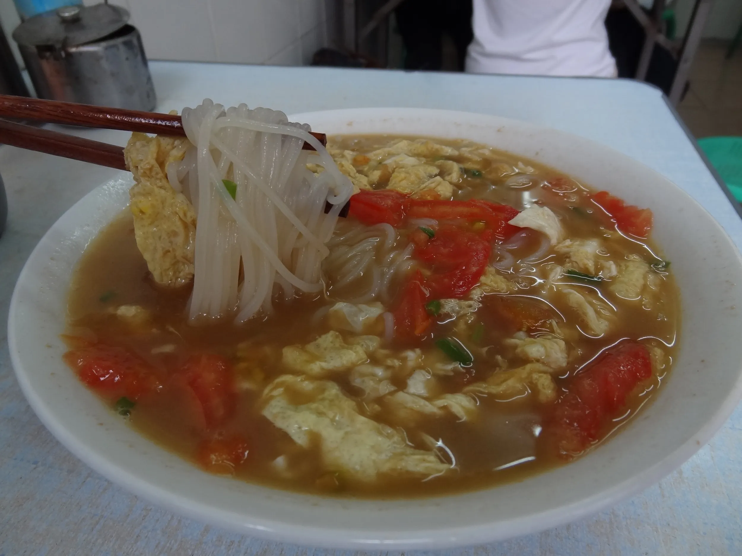 トマトと卵炒めの麺